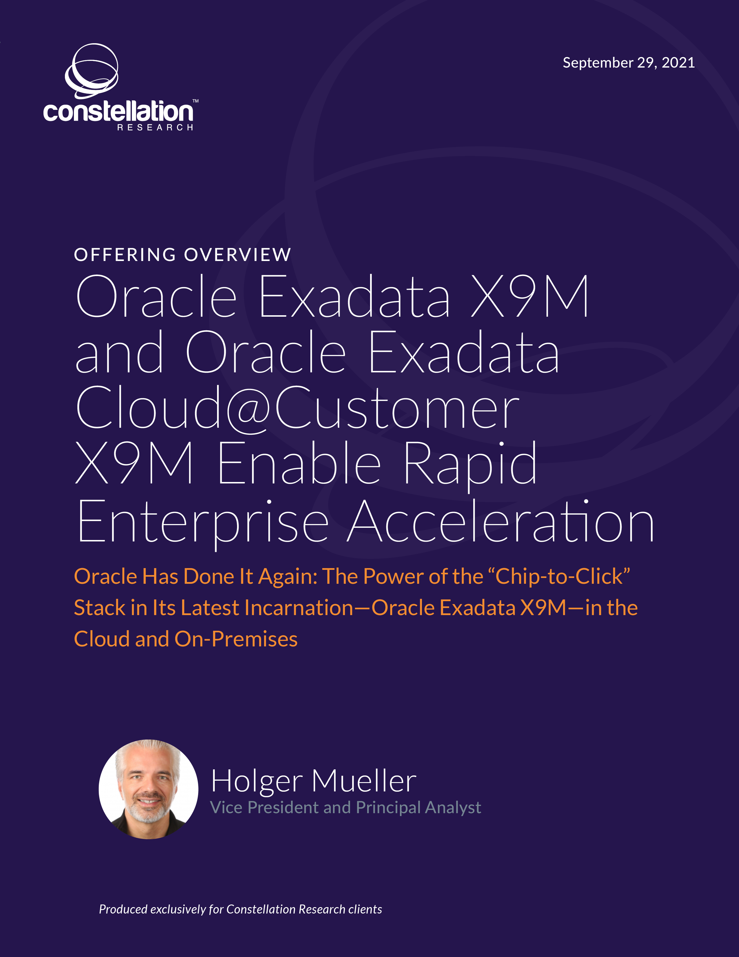 Oracle Exadata X9M and Oracle Exadata CloudCustomer X9M Enable Rapid